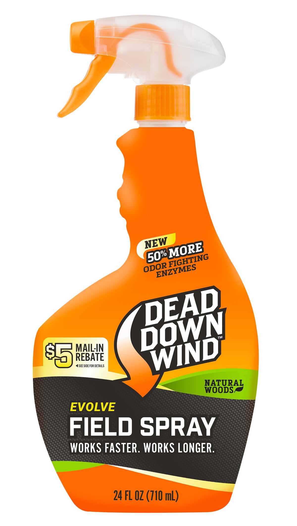 Dead Down Wind Evolve Natural Woods Cover Scent Odor Eliminator Trigger Spray 24 oz