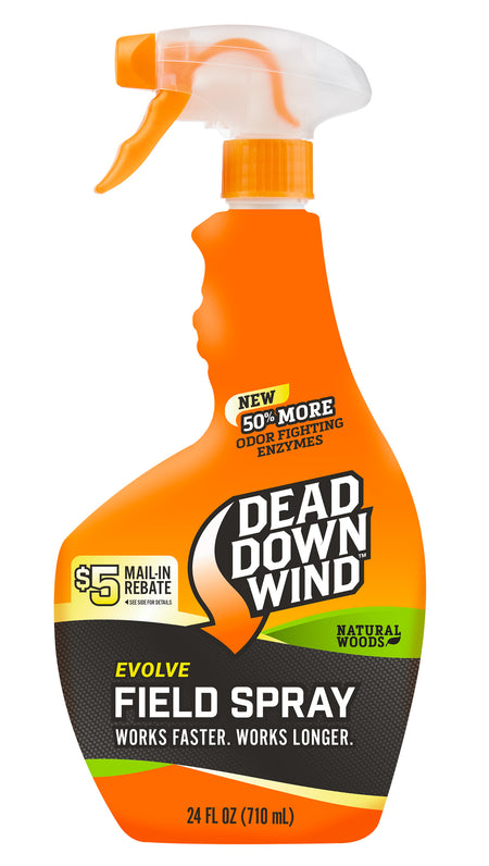 Dead Down Wind Evolve Natural Woods Cover Scent Odor Eliminator Trigger Spray 24 oz