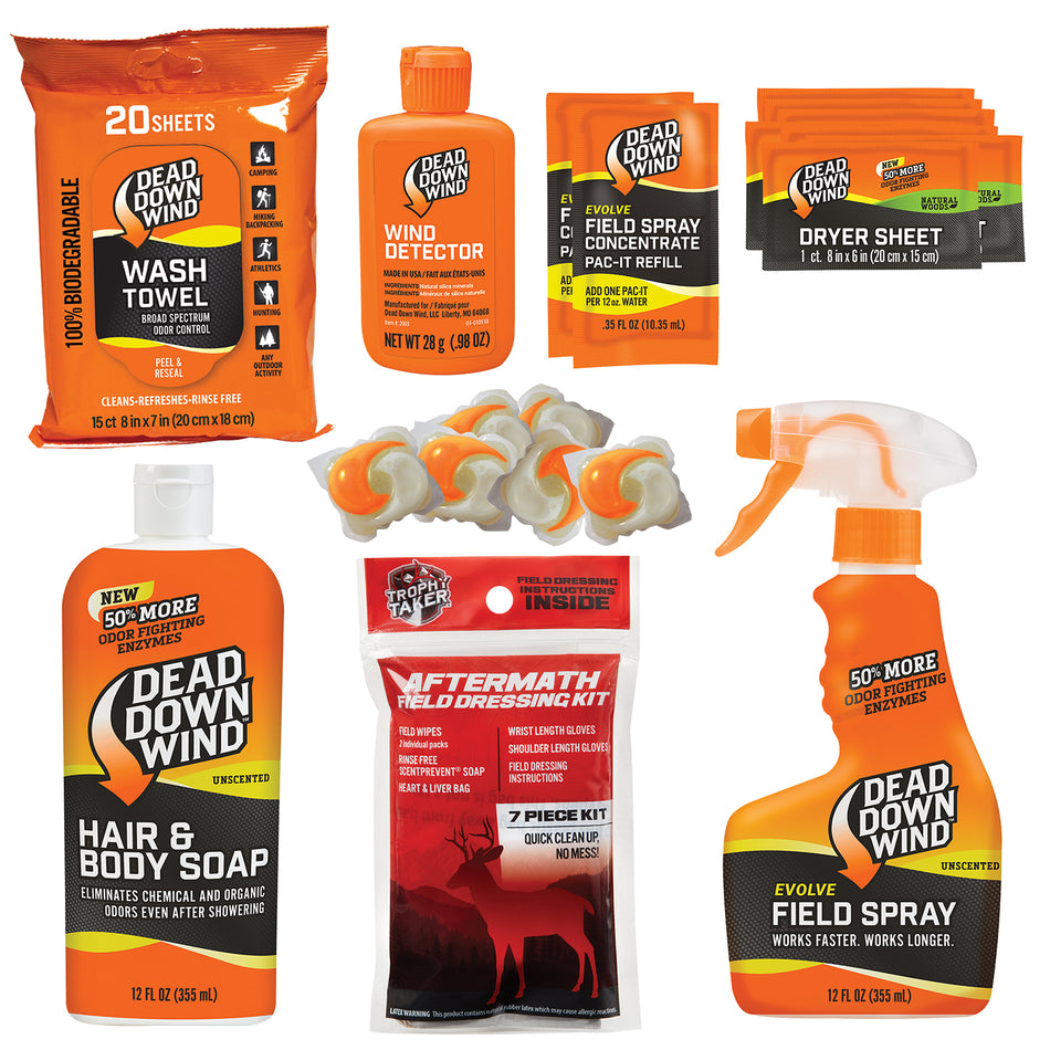 Dead Down Wind Super Slam Premium Unscented Scent Elimination Kit 25-Piece Set