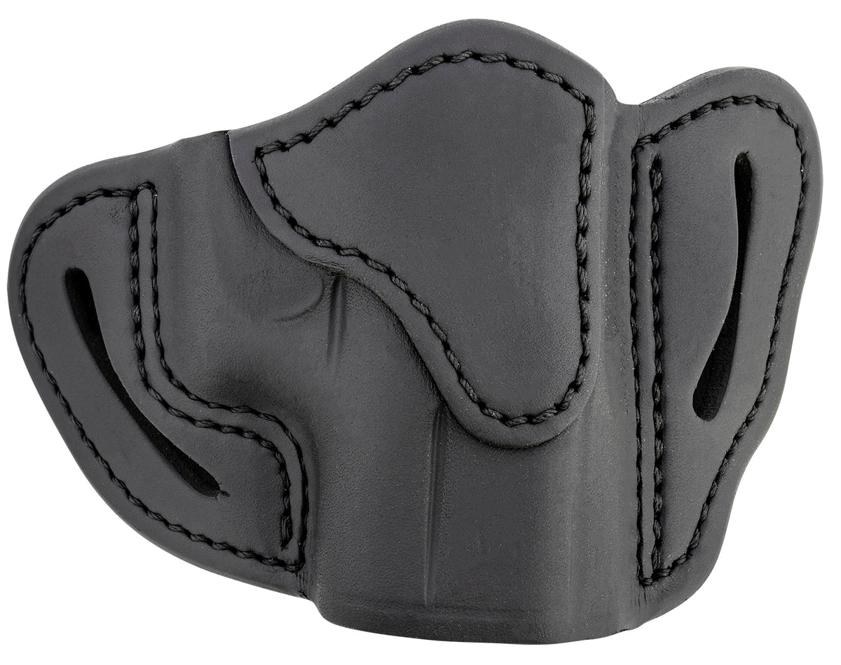 1791 Optic Ready OWB Compact Holster Stealth Black Leather Belt Slide Compatible w/Glock 43/Sig P365/Walther PPK RH