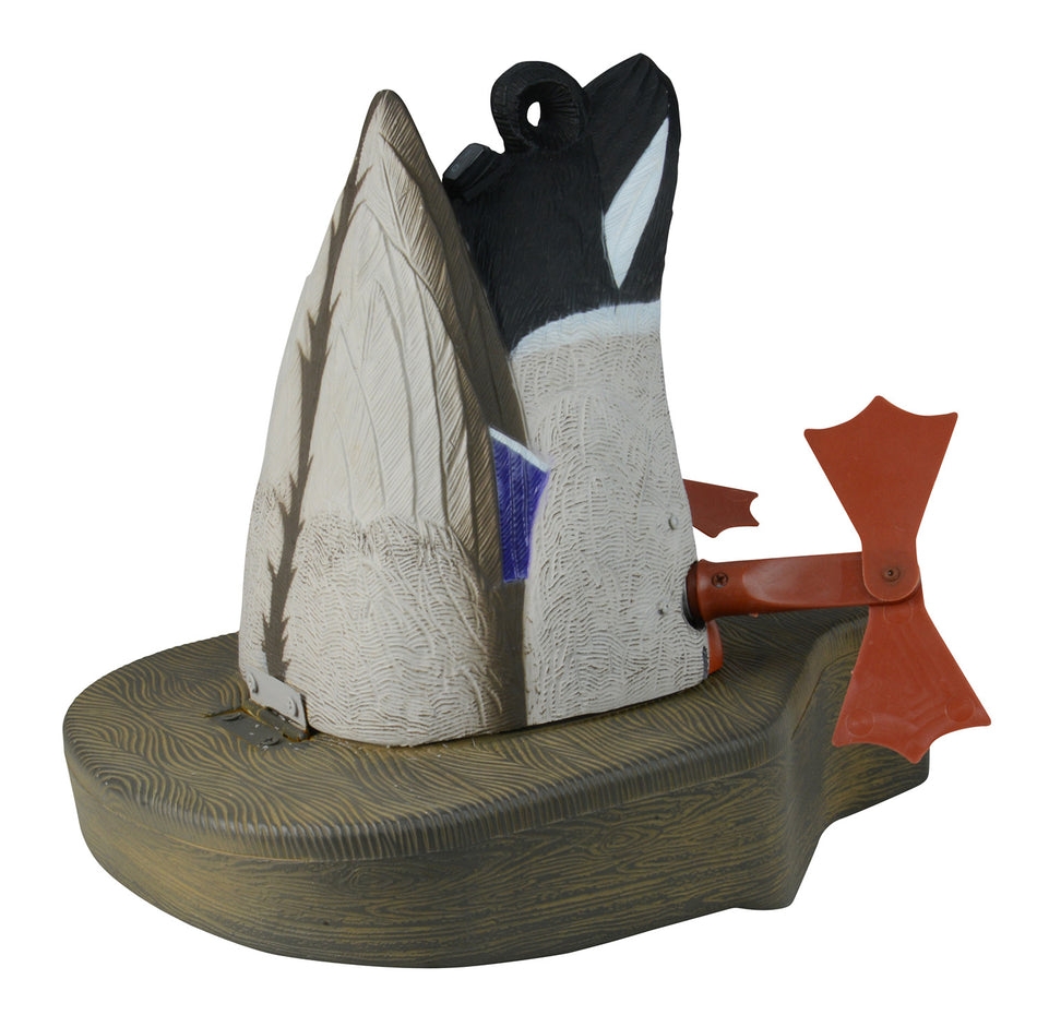 Higdon XS Crazy Kicker Mallard Drake Feeding Decoy - 12V Li-ion, Black/Gray, Digital Timer Included