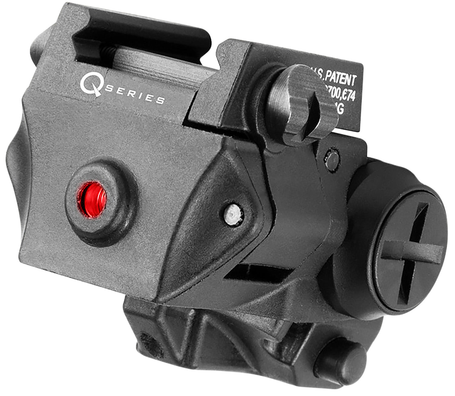 iProtec SC-R Q-Series 5mW Red Laser Rail Mount for Compact Pistols Black