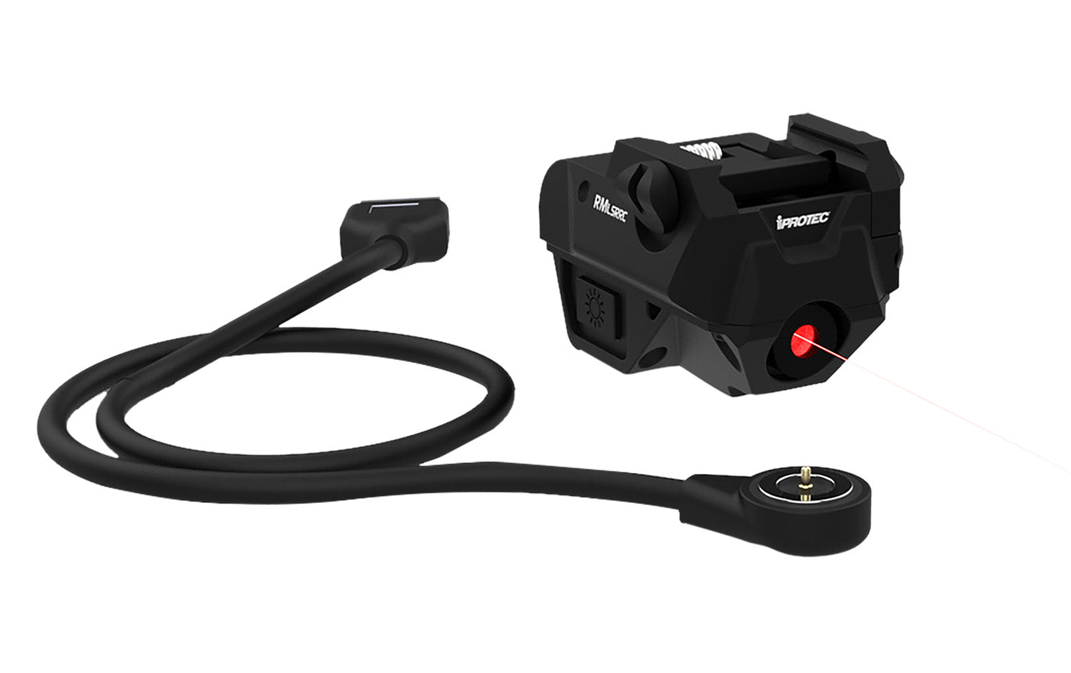 iProtec RMLSR RC Rail-Mount Sightable Red Laser Firearm Accessory Black