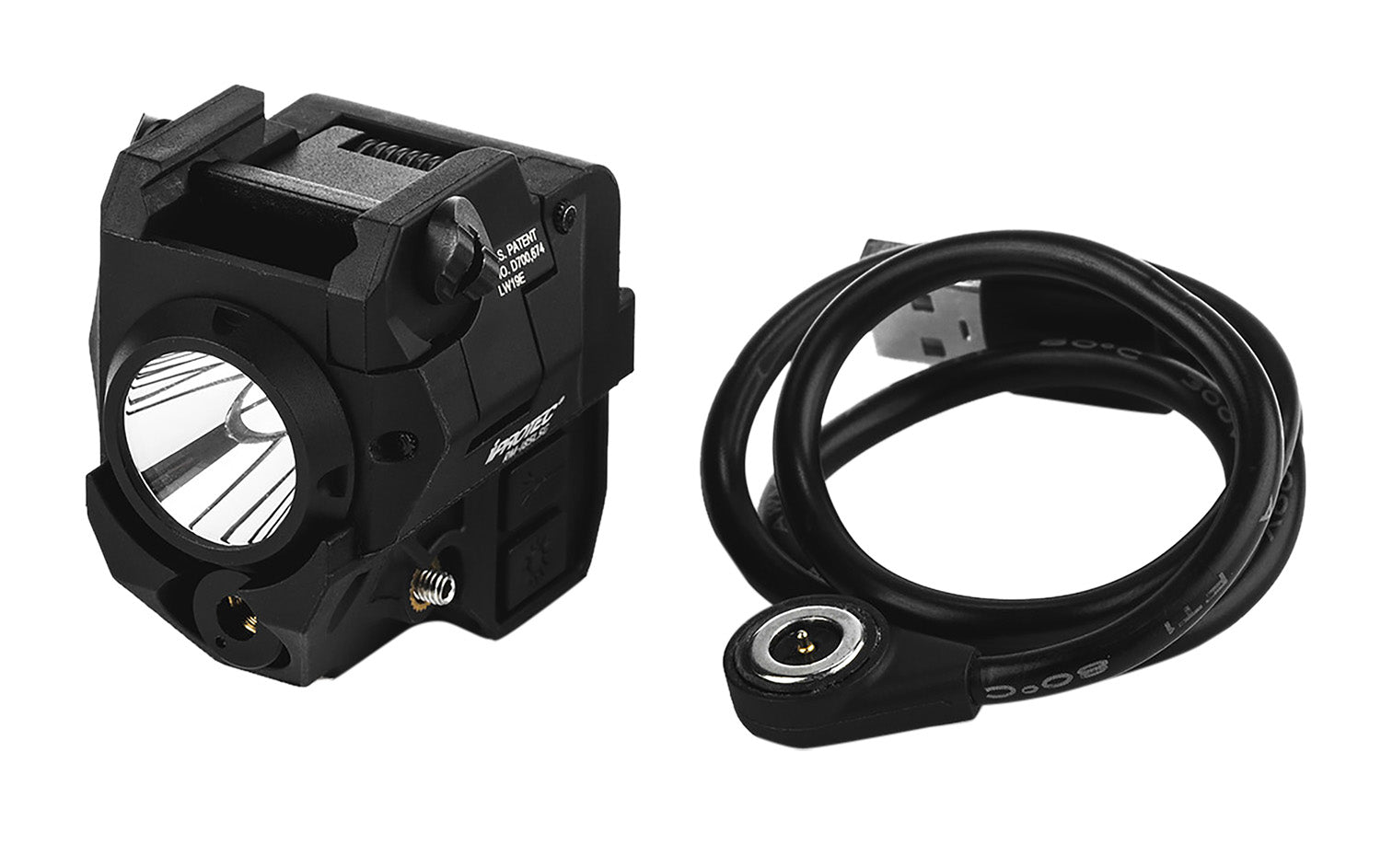 iProtec RM185LSG Rail-Mount 185 Lumen White Light and Green Laser Combo Black