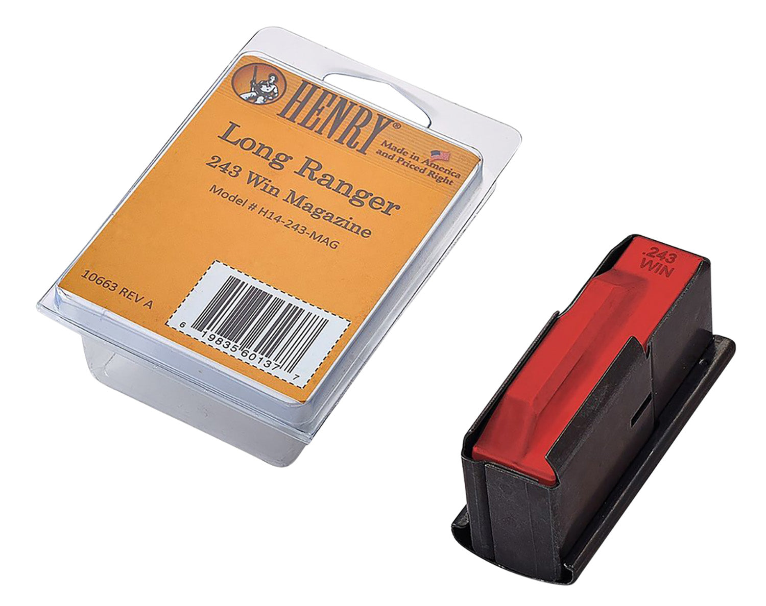 Henry H14243MAG Long Ranger 4 Round .243 Win Magazine Blued Steel