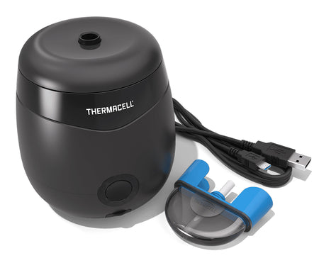 Thermacell E55X Charcoal Gray Rechargeable Mosquito Repeller 20 ft Coverage Odorless Up to 12 hrs