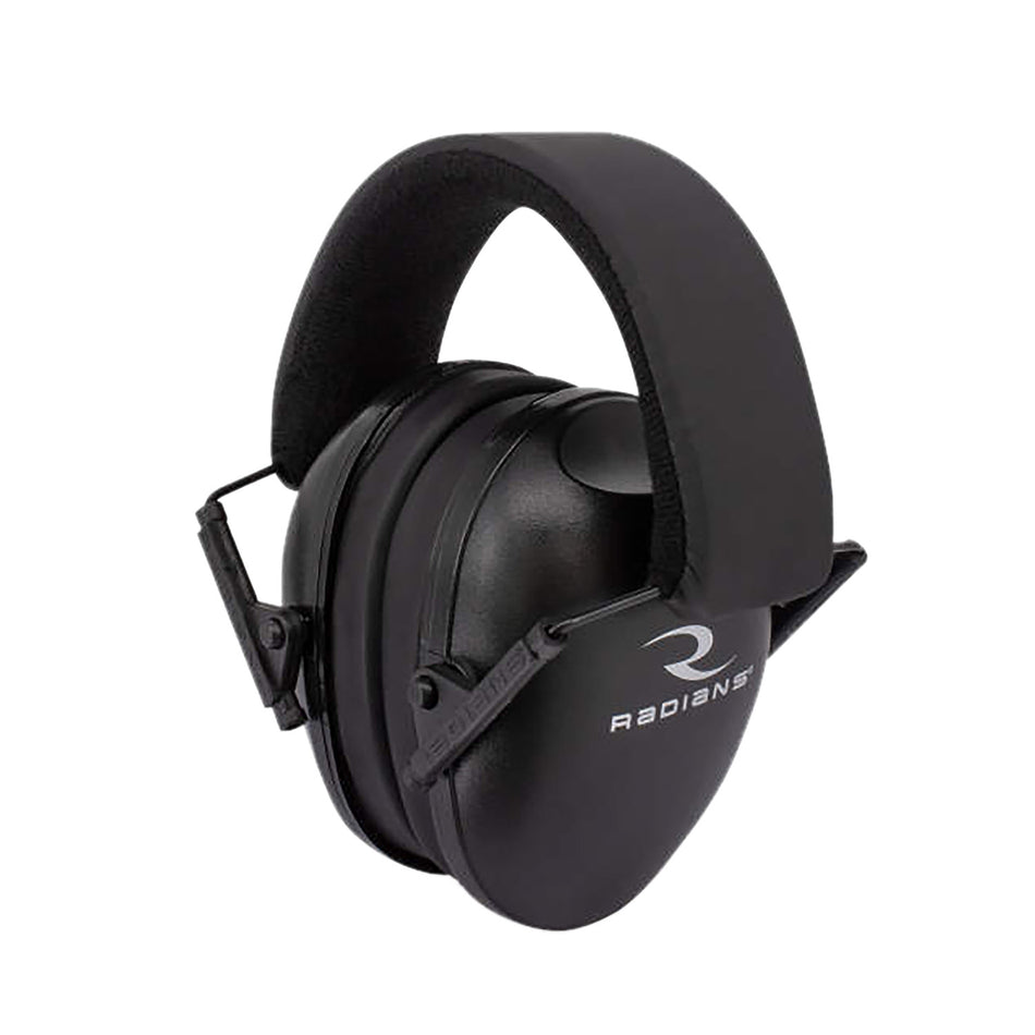Radians Lowset Youth Passive Earmuff 21 dB Adjustable Over-the-Head Black 1 Pair