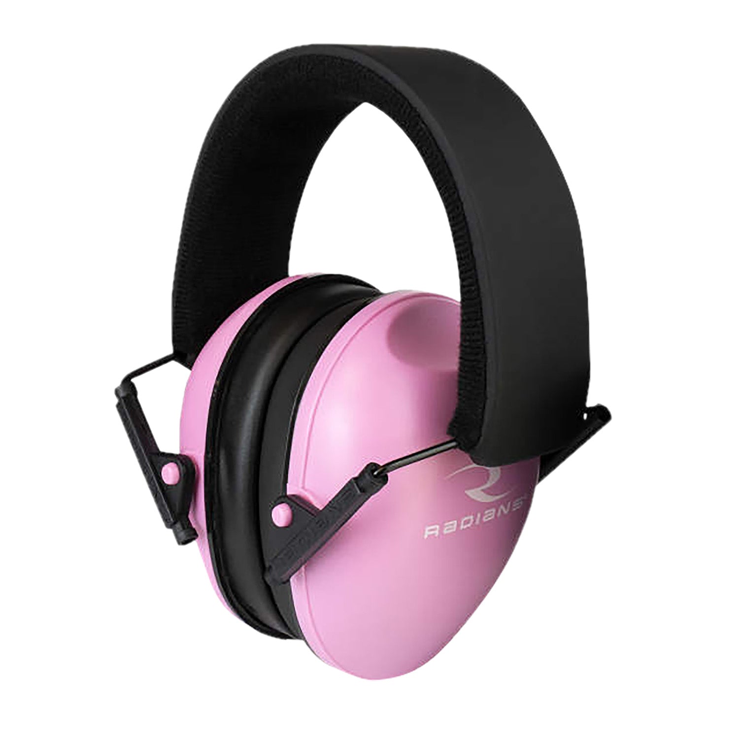 Radians Lowset Women's Passive Earmuff 21 dB Over the Head Pink and Black 1 Pair