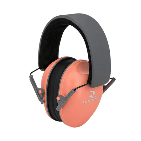 Radians Lowset Women's Passive Earmuff 21 dB Over the Head Coral and Black 1 Pair