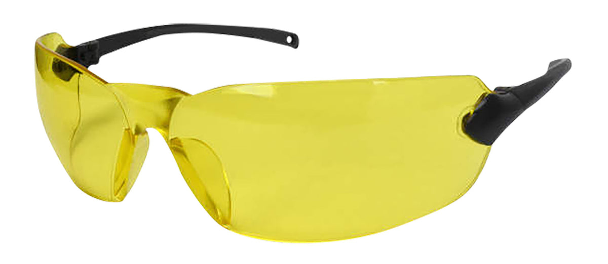 Radians OV140CS Overlook Lightweight Protective Eyewear Amber Lens Black Frame Adult