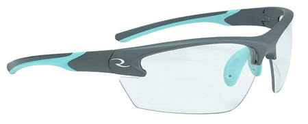 Radians WS2310CS Women's Protective Range Glasses Clear Lens Gray Aqua Frame