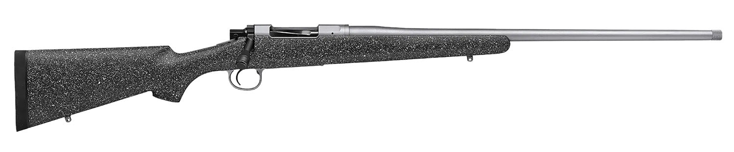 Nosler 40421 M21 27 Nosler 3+1 24" Barrel, Stainless Steel Nitride Metal Finish, Gray Speckled Black All-Weather Epoxy Stock