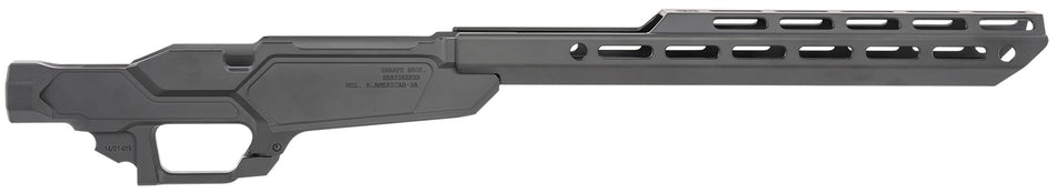 Sharps Bros Heatseeker Rifle Chassis for Ruger American 14" M-LOK AICS Short Action Mag Compatible Black