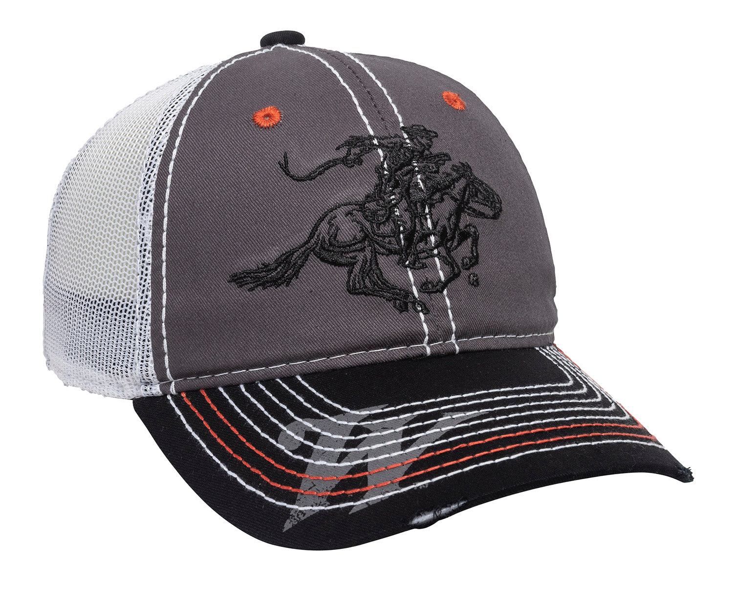 Outdoor Cap WIN35B Winchester Black/White/Charcoal Low Crown Unstructured Baseball Cap