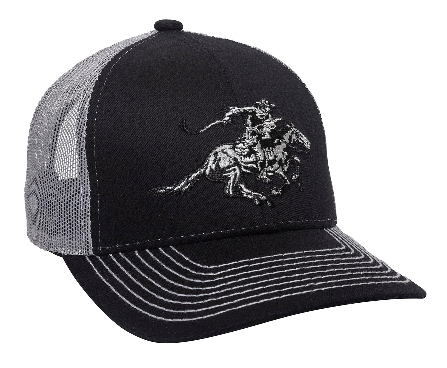 Outdoor Cap WIN46B Winchester Black/Light Gray Pro Crown Structured Baseball Cap OSFA