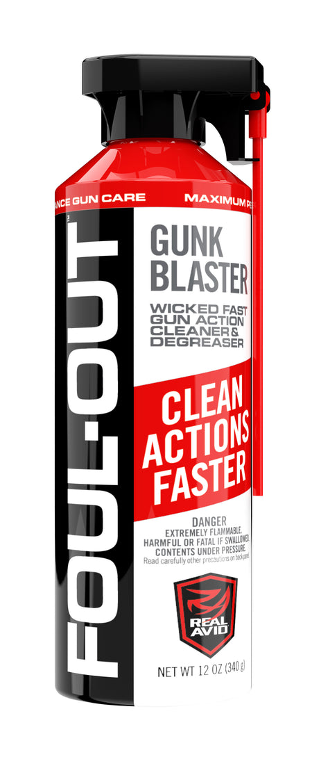 Real Avid AVDCB12A Foul-Out 12 oz Aerosol Fast-Acting Gun Action Cleaner & Degreaser