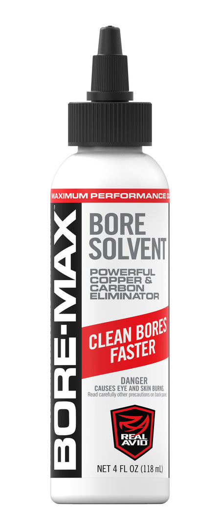 Real Avid AVBMBS4L 4 oz Bore-Max Bore Solvent Removes Carbon Lead & Plastic Fouling