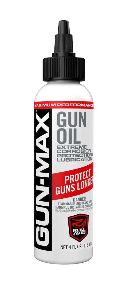 Real Avid Gun-Max 4 oz Gun Oil - Sub Zero Performance Cleaning and Lubrication