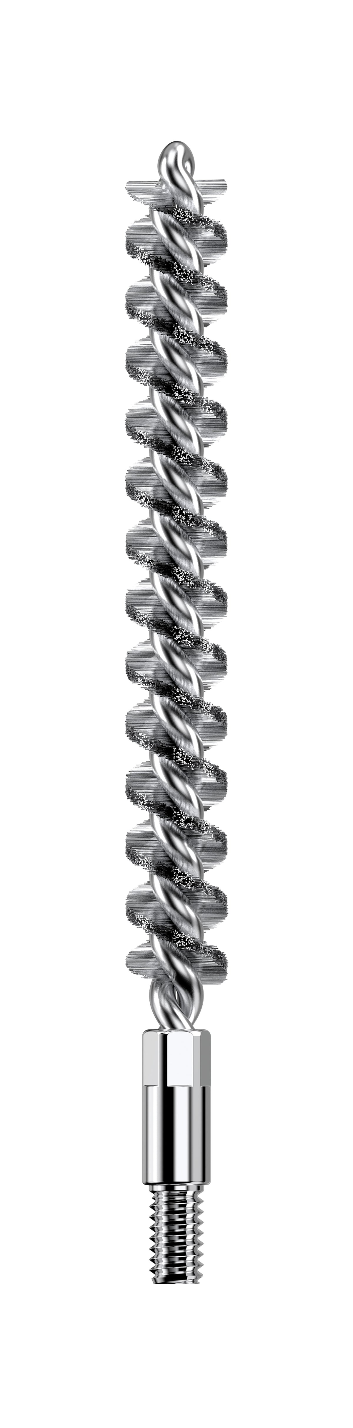 Real Avid 6.5mm Rifle Bore-Max Speed Brush Nickel Plated with Double Density Bristles