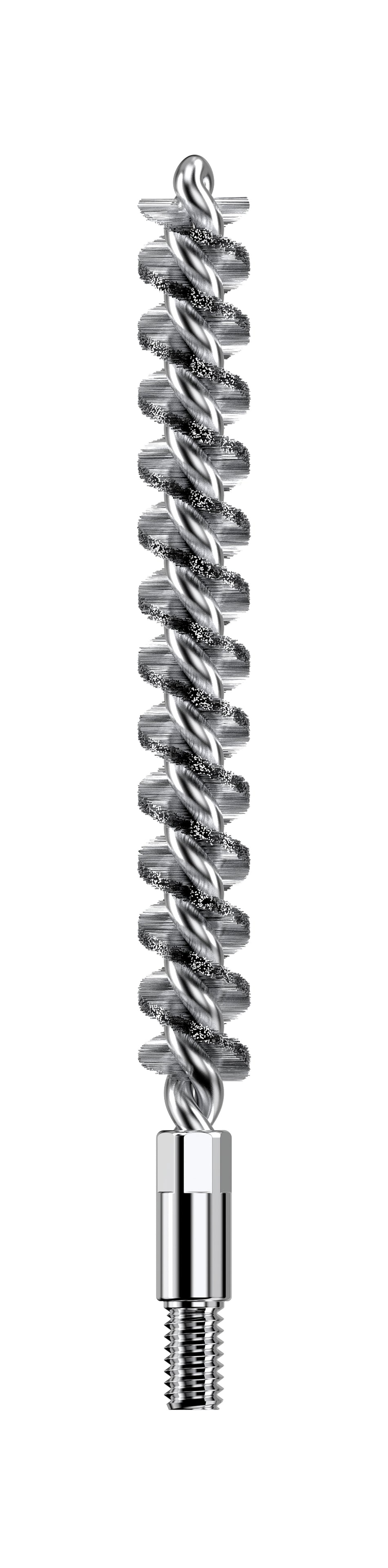 Real Avid 6.5mm Rifle Bore-Max Speed Brush Nickel Plated with Double Density Bristles
