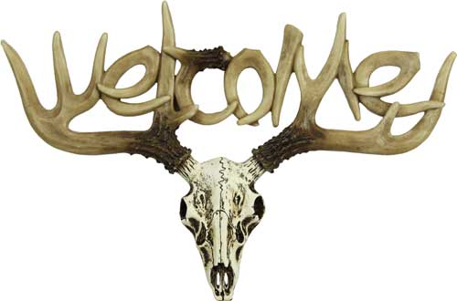 Rivers Edge 13"x13" Euro Deer Decorative Welcome Sign