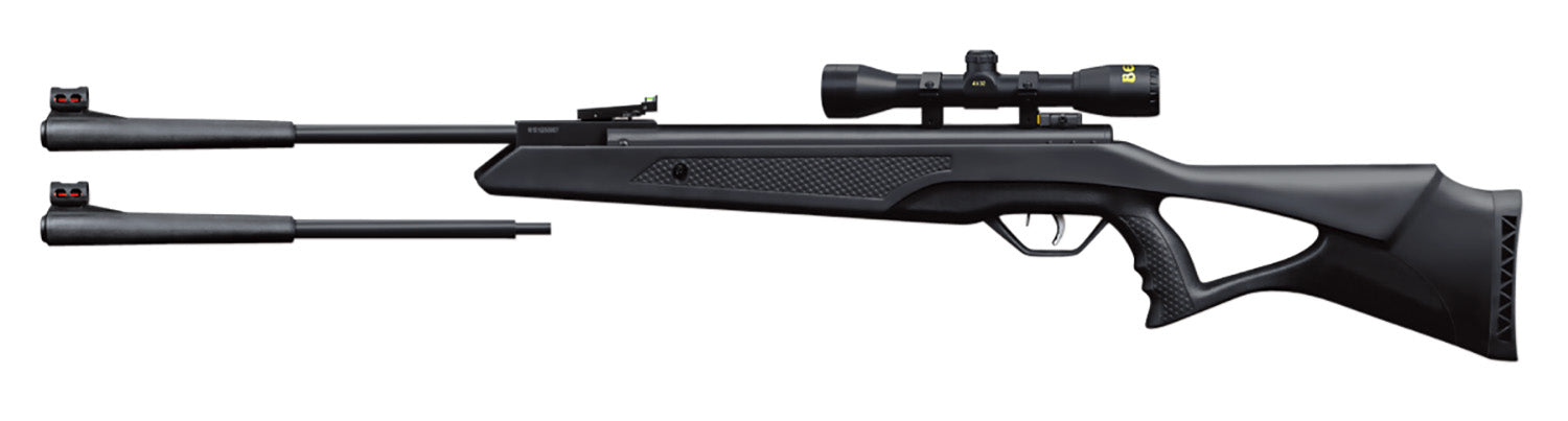Beeman 10611 Longhorn II Spring Piston Break Barrel .22 Air Rifle Combo 4x32mm