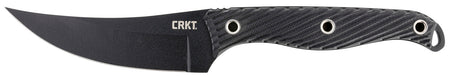 CRKT Clever Girl Fixed Tactical Knife 4.60" SK-5 Carbon Steel Black Powder Coated Upswept Blade Black G10 Handle and Sheath