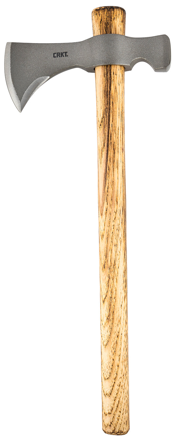CRKT Woods Chogan T-Hawk Tomahawk 3.50" Hot Forged 1055 Carbon Steel Blade Hickory Handle 19" Length with Hammer