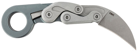 CRKT Provoke Compact Kinematic Folding Karambit 2.26" D2 Steel Stonewashed Hawkbill Blade Aluminum Handle Pocket Clip
