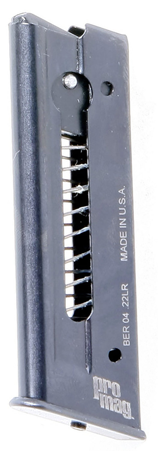 ProMag BER04 .22 LR 7rd Mag for Beretta 21A Bobcat Black Steel