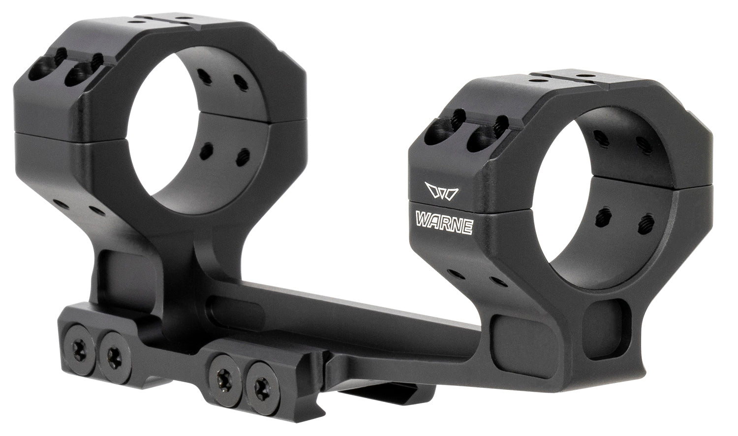 Warne Precision Cantilever Mount/Ring Combo 781820MOA 30mm Tube 20 MOA Black Anodized