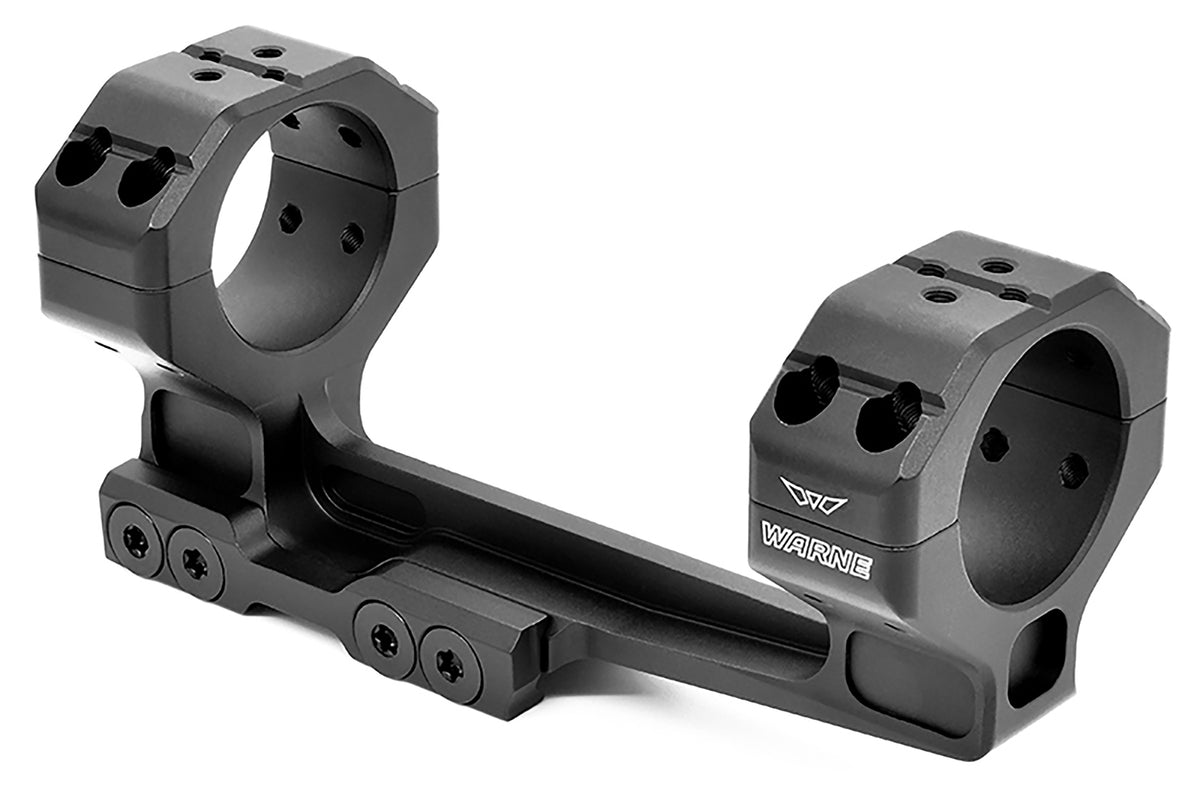 Warne Precision Cantilever Mount/Ring Combo 7842M 35mm Tube 0 MOA Black Anodized