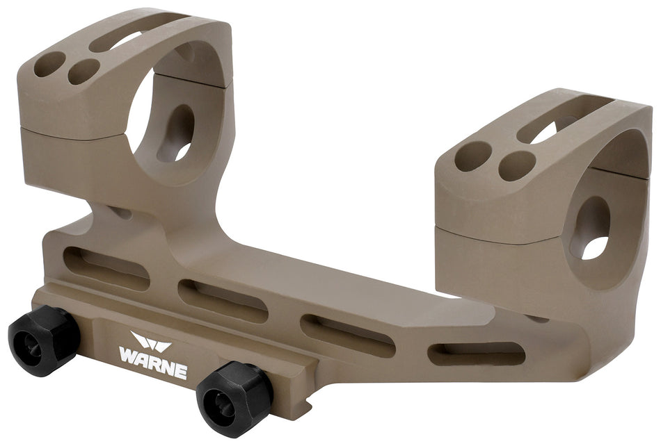 Warne SHXSKEL34DE Skeletonized 34mm MSR Cantilever Scope Mount/Ring Combo Flat Dark Earth Cerakote