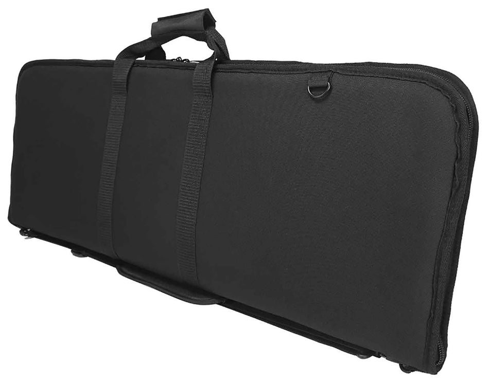 NcStar Deluxe Rifle Case 36 Inch Black Polyester Lockable Zippers Carry Handles