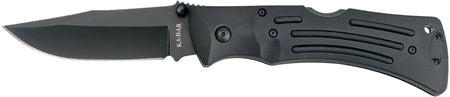 Ka-Bar Mule 3050 Folding Knife, 3.88" Black Stonewashed Clip Point AUS-8A Blade, Zytel Handle w/ Pocket Clip