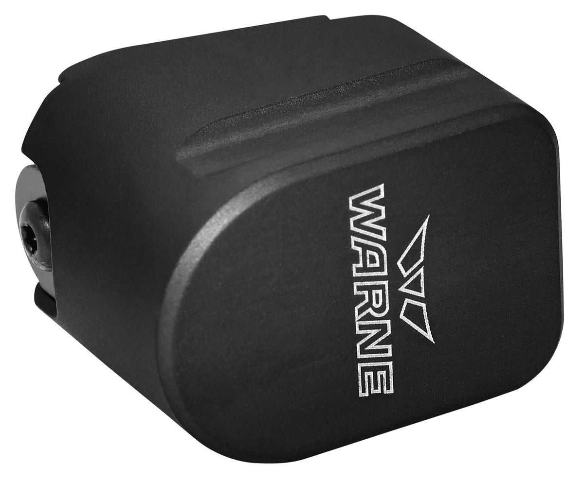 Warne MESW54BLK Black Anodized Aluminum Mag Extension S&W M&P +5rds 9mm Luger +4rds 40 S&W