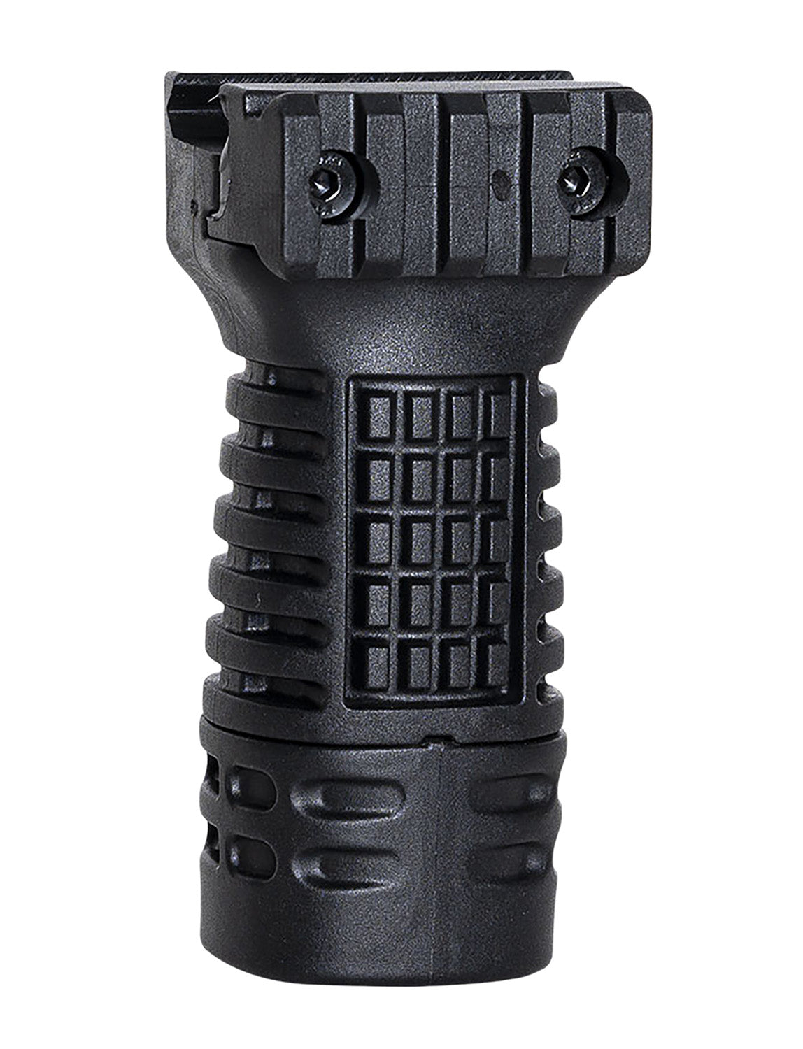 NCStar DLG116 1913 Side Rail Vertical Grip Mid Length Storage Compartment Black Polymer