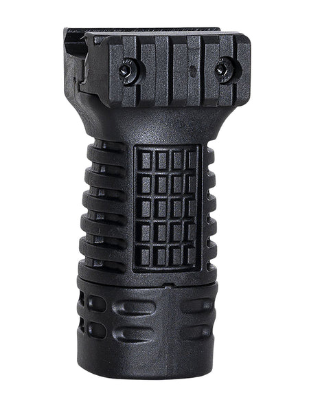 NCStar DLG116 1913 Side Rail Vertical Grip Mid Length Storage Compartment Black Polymer