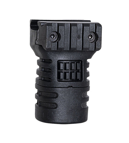 NcStar DLG-117 1913 Side Rail Short Vertical Grip Storage Compartment Black Polymer