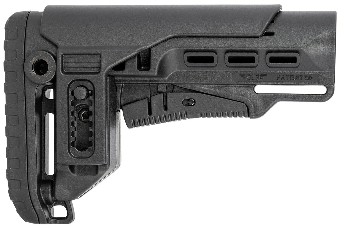 NcStar PCP52 Tactical Black Synthetic Mil-Spec Stock Collapsible with Adjustable Cheekpiece