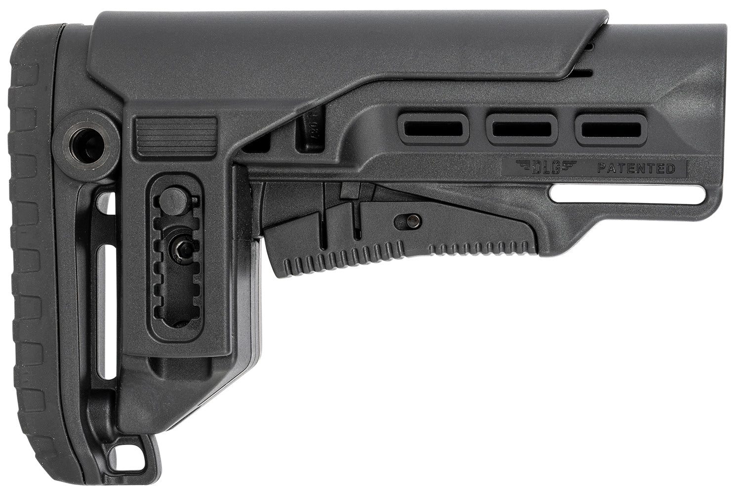NcStar PCP52 Tactical Black Synthetic Mil-Spec Stock Collapsible with Adjustable Cheekpiece