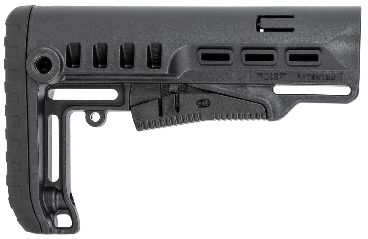 NcStar VG087 Tactical Black Synthetic Collapsible Mil-Spec Buffer Tube Stock with QD Sling Mounts
