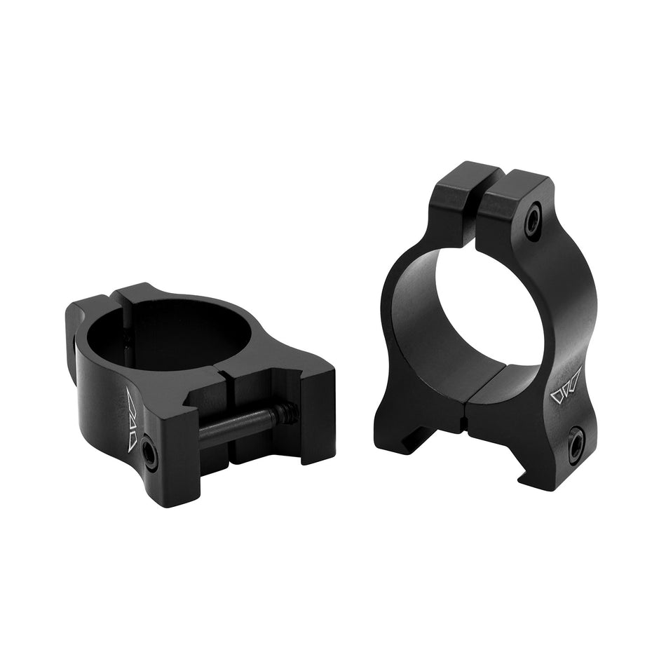 Warne Vapor Scope Rings V400M 1" Low Matte Black Aluminum Picatinny/Weaver
