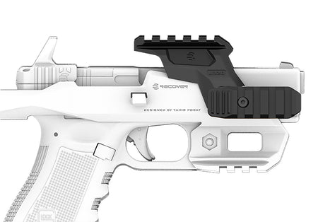 Recover Tactical UR2001 Black Polymer Upper Picatinny Rail for 20/20 Series Brace
