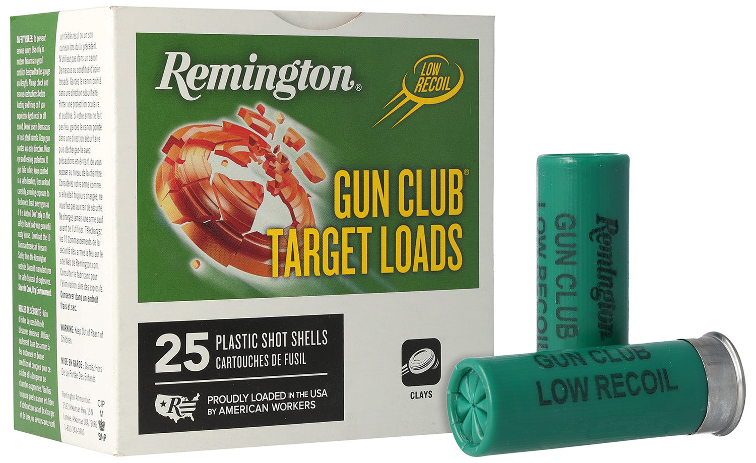 Remington Ammunition 20243 Gun Club STS Target Load 12 Gauge 2.75 in. 1 1/8 oz 8 Shot