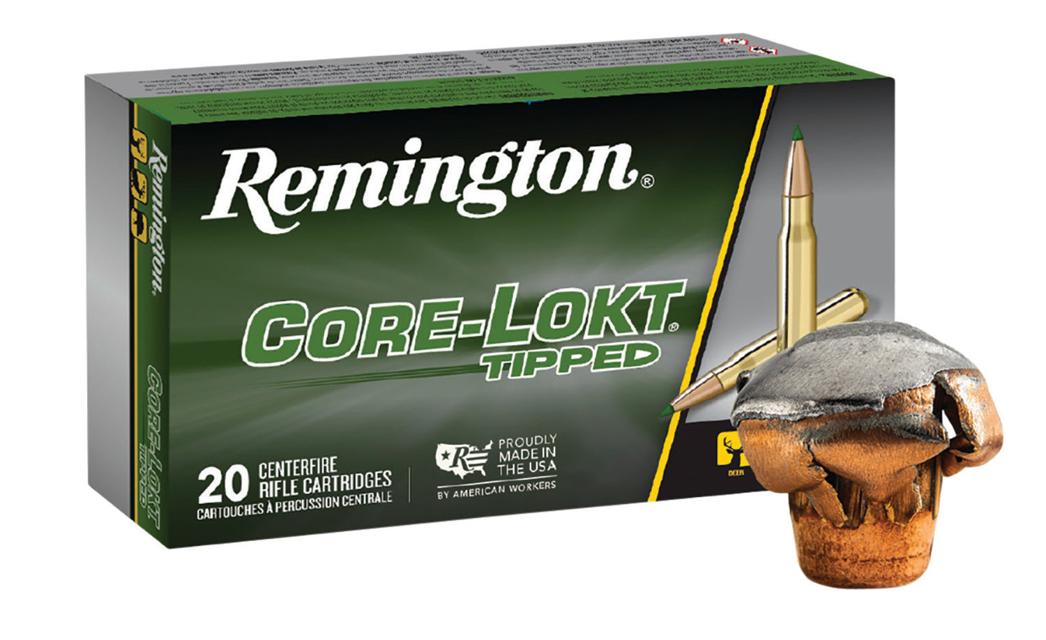 Remington Core-Lokt Tipped Core Lokt Tipped Polymer Tip 150 Grain .300 WSM 3340 fps