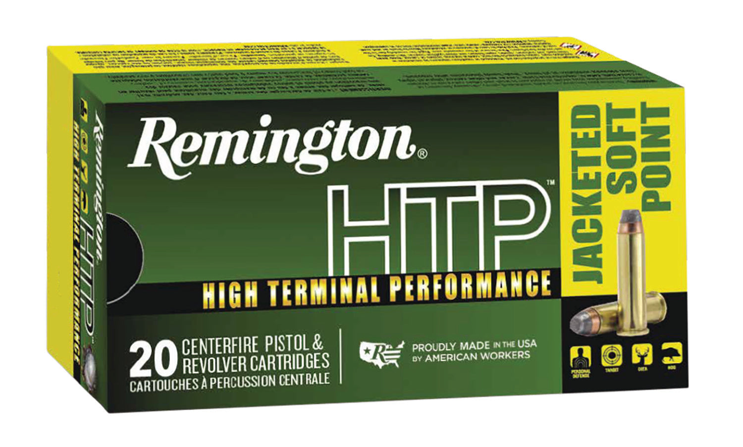 Remington HTP Jacketed Soft Point 210 Grain .41 Remington Mag 1300 fps