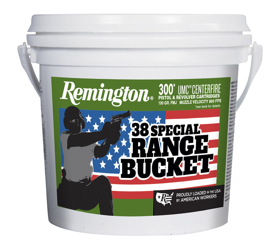 Remington Ammunition .38 Special 130 gr Full Metal Jacket (FMJ) BUCKET