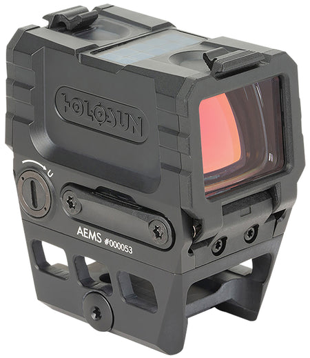 Holosun Advanced Enclosed Micro Red Dot Sight 1x, 2 MOA Green Dot Reticle, Black Anodized, AEMS