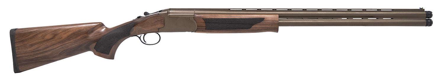 Pointer KAR1228BRZ Acrius Full Size 12 Gauge Break Open 3" 2rd 28" Burnt Bronze Cerakote Over/Under Vent Rib Barrel, Burnt Bronze Cerakote Steel Receiver, Fixed Turkish Walnut Stock, Ambidextrous